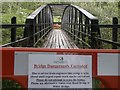 NH3000 : Disused footbridge over River Garry at Invergarry by Anthony O