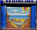 Decorated shutter door, Belfast