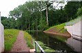 Droitwich Barge Canal after leaving tunnel under the A449 road