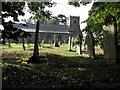 St John the Baptist, Cayton - over the churchyard wall