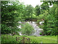 Rocky weir on the River Usk