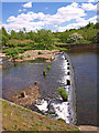 NZ1961 : Weir on the River Derwent by wfmillar