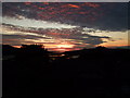 Sunset over River Conwy estuary