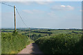 Stoodleigh: lane to by Whitnole Cross