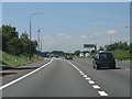 M62 motorway - westbound slip lane, junction 12