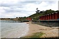 Beach huts on Colwell Bay