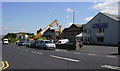 Demolition following a fire at Summit Works, Manchester Road