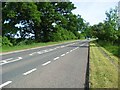 The A68 heading south near Sorrowlessfield