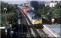 Container train passing Caledonian Road and Barnsbury