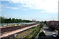 Croydon:  Blind view looking north from the bridge on Tennison Road