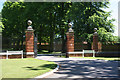 Main entrance to Cheveley Park Stud