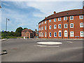 Mini-roundabout on Station Road West