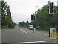 Traffic lights, A38 Tytherington turn