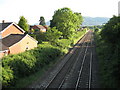 Worcester to Hereford railway line