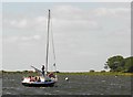 Yacht putting out to sea, Kinnego