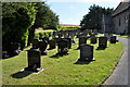 Graveyard at parish church of St. John the Divine, Cwmbach Llechrhyd