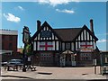 "The Hare and Hounds", Market Warsop during football