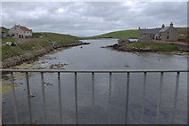 HU3733 : Looking south from the bridge over the Atlantic, Burra by Mike Pennington