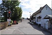 SO2547 : Toll house and traffic light at Whitney-on-Wye by Nick Mutton 01329 000000