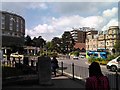 Christchurch Road Roundabout, with Roundhouse in shot