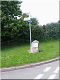 SJ7229 : Signpost at Cheswardine by Oliver Dixon