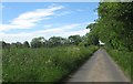 Unclassified road between East Howlaws and Viewfield