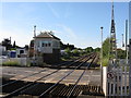 Hartlebury level crossing and signalbox