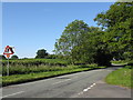 Clattercut Lane, looking northeast from the crossroads