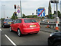 End of M602 motorway sign