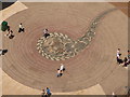 SZ0891 : Bournemouth: The Square paving from above by Chris Downer