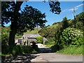 Access road to farm buildings on the north side of Llanaelhaearn