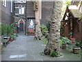 The church of Saint Alban The Martyr, Brooke Street, EC1 - courtyard