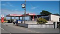 Service station on the A497 on the north-eastern outskirts of Llanbedrog