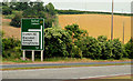 Advance direction sign near Dromore