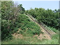 Stairway at The Castle Mound or `Motte`, Mount Bures