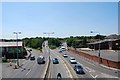 The view south-southwest from the Gosport Road footbridge
