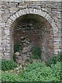 NY7458 : Right hand arch of the lime kiln below Dykerow Fell by Mike Quinn