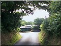 Lon Rhos approaching the junction with Lon Llan and Lon Fawr