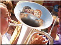 Winton: Lidl and HSBC reflected in a tuba