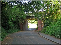 SO8963 : Railway bridge at end of Ombersley Road by P L Chadwick