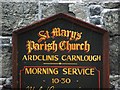 Notice board, St Mary