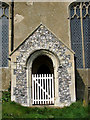 The church of SS Peter and Paul in Knapton - priest door