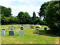 East along Biddestone Cemetery