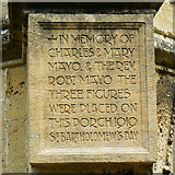 ST8770 : Plaque, St Bartholomew's Church, Corsham by Brian Robert Marshall