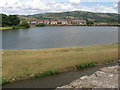 Lake to north of Caerphilly Castle