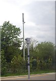 TQ4068 : Telecommunications mast  and camera at the end of Bromley South Station by N Chadwick