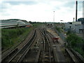 Railway lines running east out of Nottingham