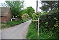 Sussex Border Path sign, Bonfire Lane