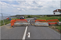 TA0684 : A165 at Cayton Bay - closed permanently due to subsidence by Nick Mutton 01329 000000