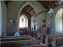 SM9132 : Interior of St. Cwrda's Church by Robin Drayton
